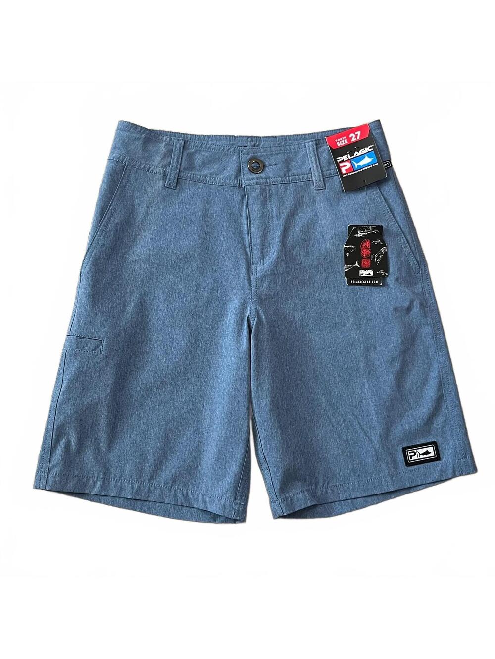 NWT Pelagic Deep Sea Hybrid Shorts Youth Size 27